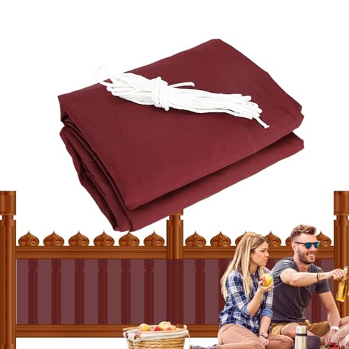 Brise-vue pour balcon, clôture d'intimité pour porche, terrasse, pare-vent, tissu en maille, panneau de clôture de balcon, protection UV robuste et résistant aux intempéries