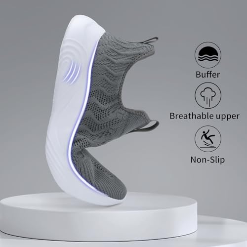Image of MRIP Mens Slip On Walking Shoes Lightweight Comfortable Gym Workout Running Shoes Mesh Breathable Cushion Fashion Tennis Athletic Casual Sneakers