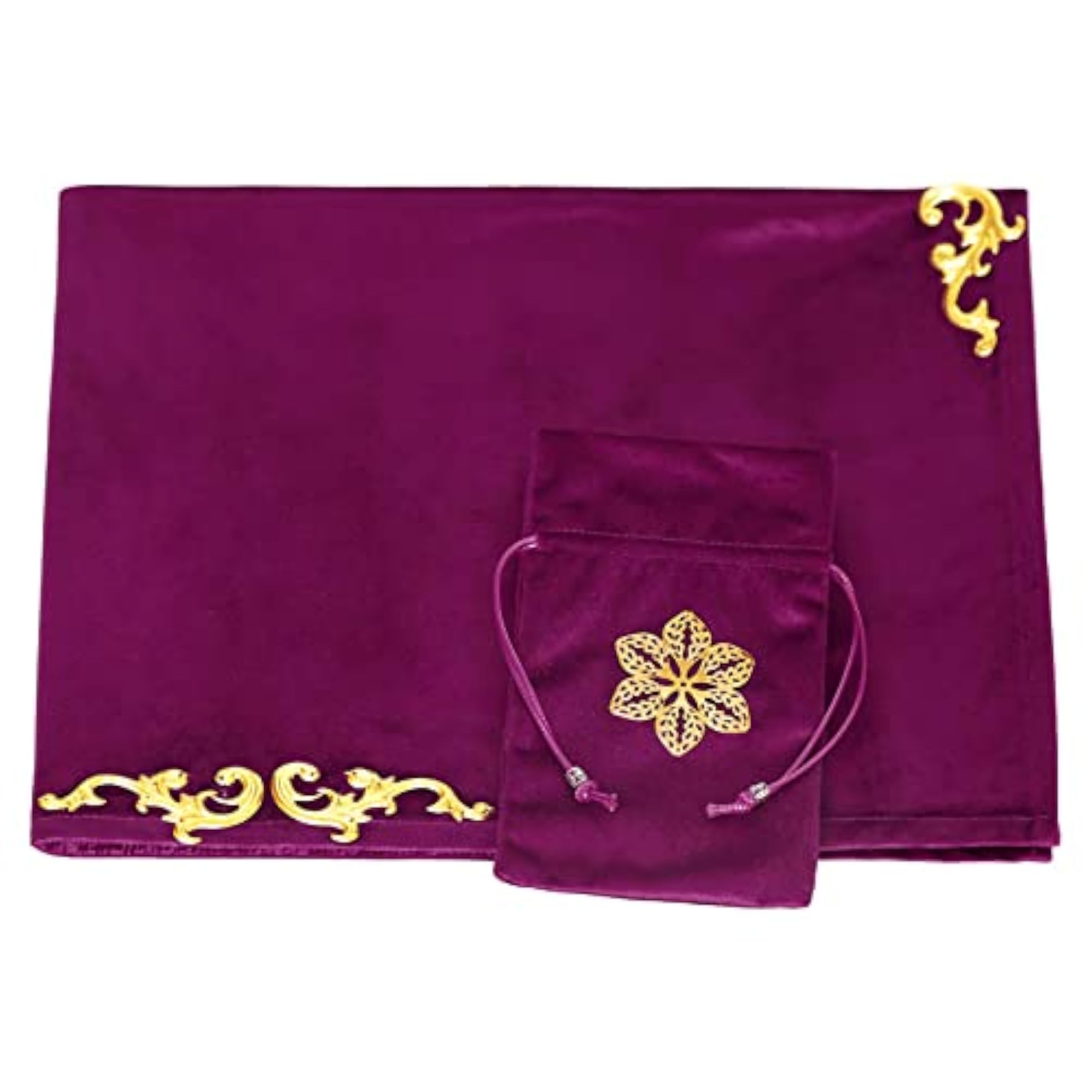Tarot Tablecloth Table Cover 25.5x25.5 inch Square for Witchcraft Supplies Purple