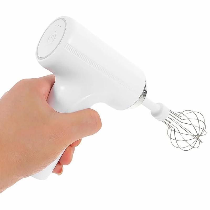 Drumstone Wireless Hand Mixer Electric Egg Beater Rechargeable Cordless Kitchen Mixer Portable Baking Tool Cream Whipper Dough Mixer Multi Speed Control Food Preparation Appliance Home Kitchen-image-12
