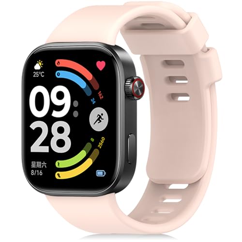 BDIG Correa Compatible con Xiaomi Redmi Watch 6/5/4 & Mi Band 9 Pro/8 Pro,Pulseras Elásticas Ajustables de Silicona Deportivo de Repuesto para Hombres Mujeres