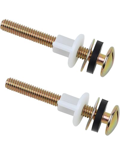 TPZORJX 2 Stück Toilettensitz Schrauben- Universal Toilettensitz Schrauben, Toilettensitz Schrauben Ersatz für Toilettensitz Toilettensitz Muttern Und Schrauben Ersatz