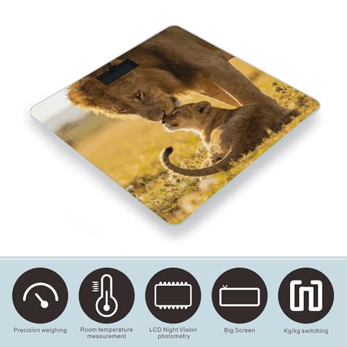 Báscula digital corporal precisa con pantalla LCD grande miniatura 3