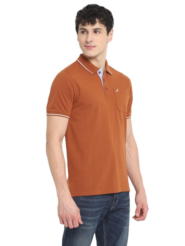 Image of AMERICAN CREW Polo Collar T-Shirt for Men with Pocket