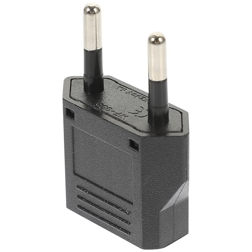 Adorainbow Adaptador de Viaje Europeo a Estadounidense 6a, Compacto y Portátil, Material Sólido Seguro, Compatible Enchufes Europeos E Italianos, Accesorio Adecuado para Suministro Eléctrico