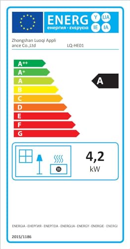 Vigevee Gasheizer 4200W & Elektroheizung 1260W, Elektrische Gas- Zweizweckheizgeräte, Infrarot Heizstrahler, Heizstrahler Gasheizgerät mit 3 Schutzvorrichtungen, Gasheizofen, Gasflaschen bis zu 15 kg-9