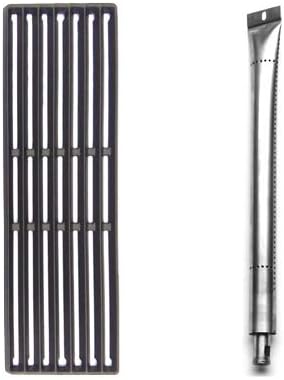 Repair Kit for GrillPro 224069, 285164, 286164, 286184, 235264, 235269, 235284, Lowes 276964L, Broil King 9582-44 & Huntington 6785-64 Models Includes 1 Grill Burner & 1 Cast Cooking Grate