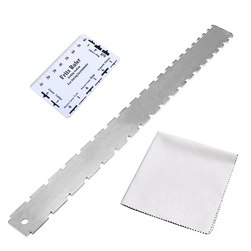 SECRET DESIRE Guitar Neck Notched Straight Ruler Luthier Tool For Electric Acoustic Guitar