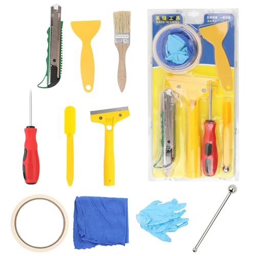 Decorhome Juego de 10 herramientas para mortero de baldosas, juego de herramientas de sellado de azulejos eficiente, herramienta completa de limpieza de azulejos para baño, cocina y suelo