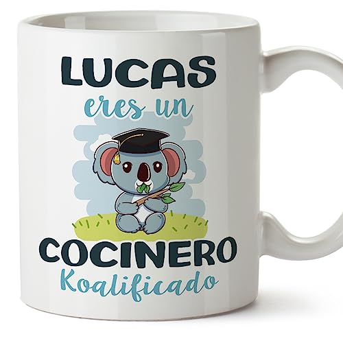 MUGFFINS Tazas Personalizadas para COCINERO - En Español - Koalificados Personalizados - 11 oz / 330 ml - Regalo Personalizable original y divertido