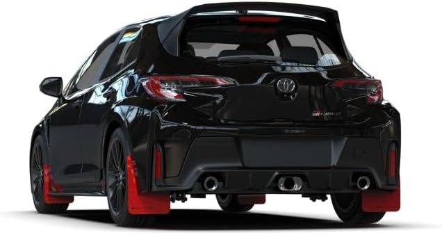FASTMODZ Rally Armor MF89-UR-RD-WH Compatible with FITS 2023 Toyota GR Corolla Red UR Mud Flap w/White Logo