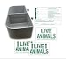 Kennel Travel Kit for Pets - Hook-On Dish & Live Animal Labels (Large)