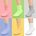 Baby Socks,Mossio 6 Pack Newborn Socks Non Skid Crew Organic Socks Rubber Bottom (6 Color,1-3 Years)