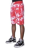 Southpole Men's Jogger Shorts with Funky Fresh Tie Dye Patterns