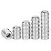 Junter 100pcs M2 x 3mm Flat Point Grub Hex Socket Set Screws Metric A2 Stainless Steel DIN913