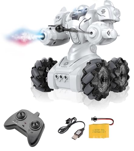 Image of Magicwand Drift Stunt Programmable Gesture Sensing Dancing & Walking Robot for Kids with Lights【White or Black】