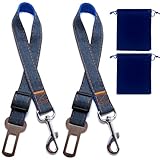 ✔️【PERFECTO PARA VIAJAR】No te vayas de viaje en coche sin tu mejor amigo. Llévalo contigo adonde quieras con este cinturón de seguridad para enganchar el arnés sin necesidad de transportín.