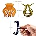RC ROCHE 6 Pcs Octopus Hair Claw Clip for Women Thick Hair Round Jaw Pumpkin Jumbo Extra Big Cute Slip Secure Grip Strong Classic Clamp, Large Classic Multicolor