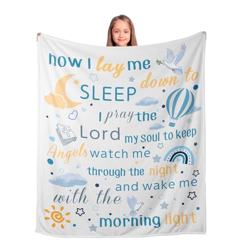 Image of First Communion Gifts Babys Blanket, Baptism Gifts for Girls Boys, Baby Blanket Gifts for Grandkids Daughter Son, Confirmation Religious Christian Soft Throw Blankets50 X60