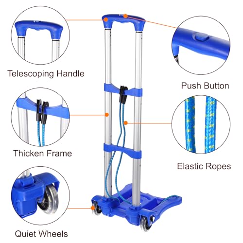 Carretilla Plegable de Mano 55 lb Azul miniatura 3