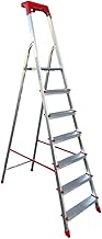 Kasart scala scaletto uso domestico in alluminio portata 150 kg made in Italy certificata EN 131 (7 gradini)