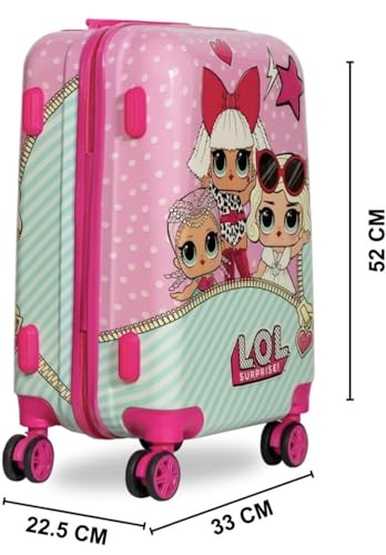 Image of ADSON Abs Kids Trolley 360 Rotating Luggage 360 Wheels Non-Breakable Exclusive Edition 20 Inch Kids Hardsided Suitcase with 4 Wheels, 360 Wheel Travel Trolley Bag