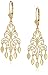 14k Yellow Gold Chandelier Earrings, 1.5"