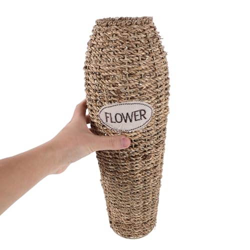 Vase de sol en rotin champêtre pour sublimer vos fleurs séchées - 5