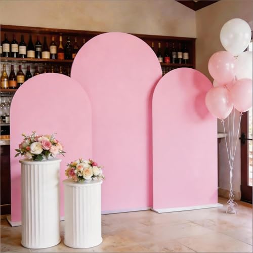 Housses de toile de fond élasthanne pour arche de fête prénuptiale et anniversaire