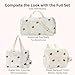 GOBABYMART Diaper Bag Backpack, Medium Maternity baby bag & Changing Pad, Insulated Pockets, Stroller Straps & Pacifier Case (Medium - Beige Bears)
