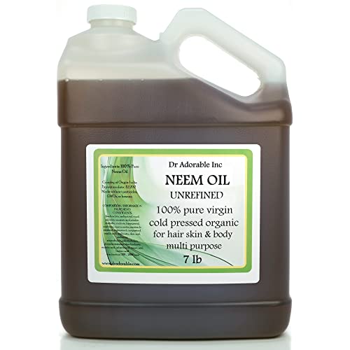 Pure Organic Neem Oil 7 Lb/One Gallon Virgin Cold Pressed #TOP17