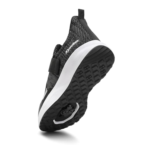 Kyedoo Sapatos de ciclismo confortáveis compatíveis com chuteiras SPD para homens, chuteiras incluíd