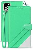 Case for iPhone 11 Pro, [Mint] Infolio Wallet Credit Card Slot ID Cover, View Stand [with Wrist Strap Lanyard] for Apple iPhone 11 Pro (2019, 5.8' Model)