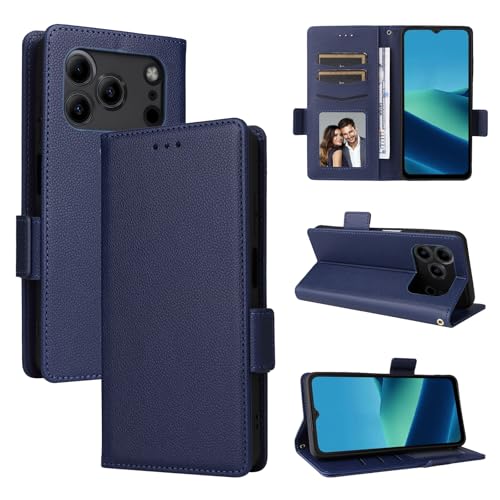 �X�}�z�P�[�X �Ή��@�� for Doogee Note 56 (Pro) / Note 56 Plus �t���b�v�L�b�N�X�^���h���C���J�[�h�X���b�g�E�H���b�g�J�o�[ Blue