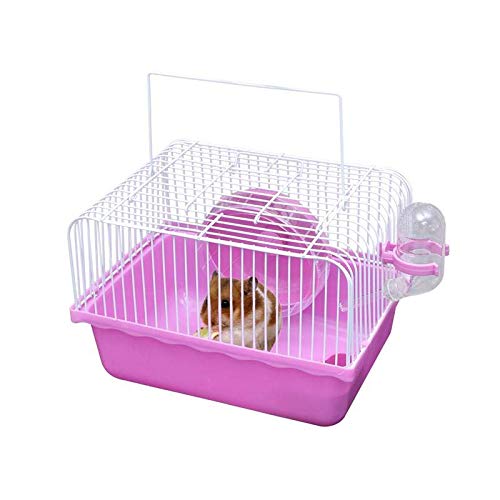 Gutongyuan Pet Hamster Cage With Running Wheel Water Bottle Food Basin Portable Carrier House Mice Home Habitat For Going Out thumb #6