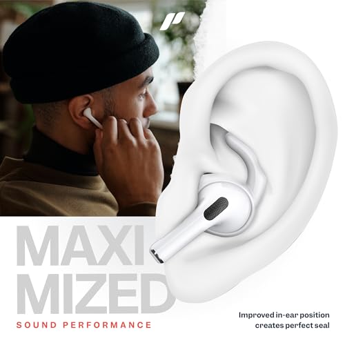 Proof Labs 4 Pairs for AirPods Pro 2 Ear Hooks Covers [Added Storage Pouch] Accessories Compatible with Apple AirPods Pro 2nd Generation - 4