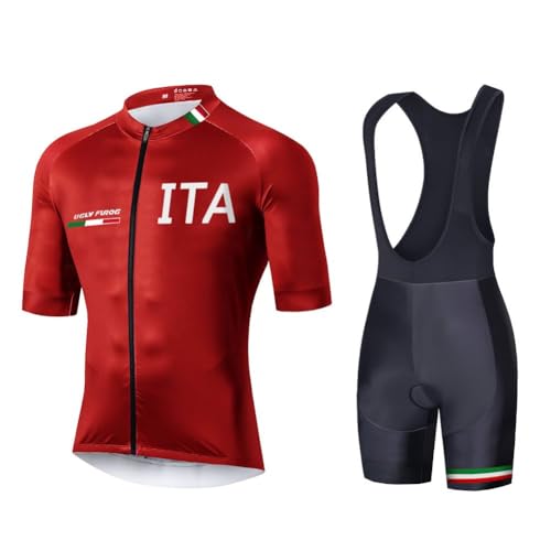 UGLY FROG Body Tuta Ciclismo Completo Bici Uomo Estivo con Maglia e Pantaloncini Corti Imbottiti