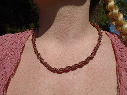 Beach Hemp Jewelry Dark Brown Hemp Necklace Choker Tie On Adjustable For Men Women Teen Girls Handmade In Usa #TOP3