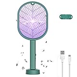 【Mata Mosquito Instante】 actualice la lámpara y la raqueta 2 en 1 para matar mosquitos. Siempre que los mosquitos, las moscas toquen la rejilla, se pueden eliminar fácilmente con una rejilla eléctrica de alto voltaje, se deshará de los problemas de insectos de inmediato con nuestro potente eliminador de insectos eléctrico de alto voltaje.