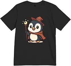 Camiseta Estampada Pinguim Mago Infantil – Estampa, Geek, Pinguim, Algodão