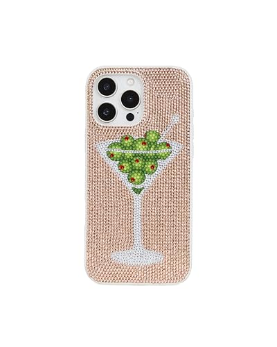 Image of JW PEI Olive Martini Artificial Crystal Phone Case - Gold