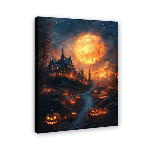 Toile gothique Halloween pour transformer un mur vide en décor mystérieux