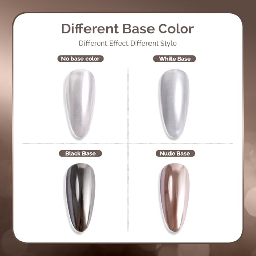 Image of MelodySusie Sliver Chrome Nail Powder for Gel Nails,Metallic Mirror Effect Pigment Stylish and Technological Silver Fine Glitter for Home DIY Salon Use
