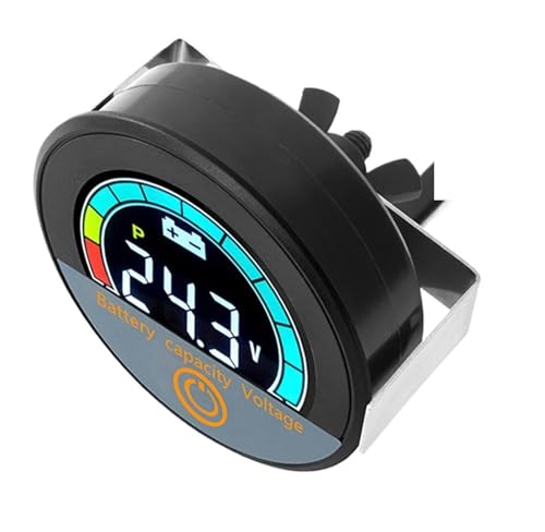 Voltmètre circulaire numérique 5918 DC7-100V étanche pour moniteur de batterie