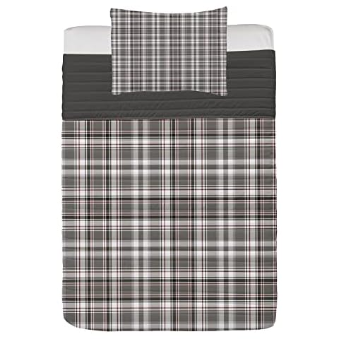 Lunarable Classic Tartan Plaid Bedspread Set Cover