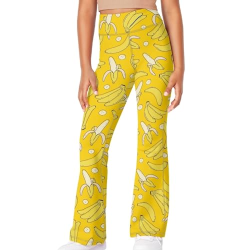 Image of Girls Flare Leggings Cute Bell Bottoms for Teen Girls Wide Leg Sweatpants for 5-14 T