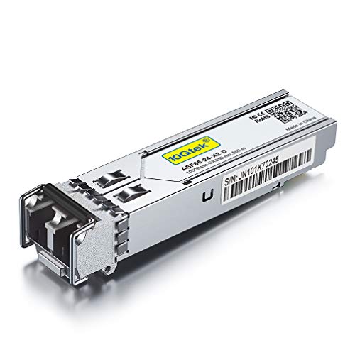 HP-ProCurve J4858A/ J4858B/ J4858C/ J4858D Compatible 1G SFP LC SX Multimode Transceiver, 1000Base-SX Mini-Gbic Module, Dual LC Connector, 850nm, 550-meter