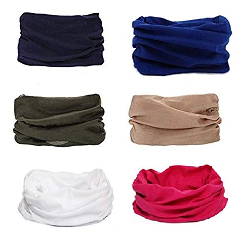 DAUCO Donne/Uomo Copricapo Multifunzione Fascia Bandana Sciarpa di Riciclaggio della Bici del Collo Maschera di Protezione Colorate, Multiuso Fascia Bandana Scaldacollo Foulard, Sports Scaldacollo