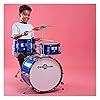 Acoustic Junior Drum Kit 3-Piece Kid Drum Set for Kids 5-10 with Snare Bass Tom Cymbal by Gear4music #4