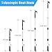 SAN LIKE Boat Hooks Telescoping Extension Docking Boat Hook Pole with Luminous Bead, Lightweight Floating, Non-Slip Rubber Handle, 2 FT to 4.68 FT
